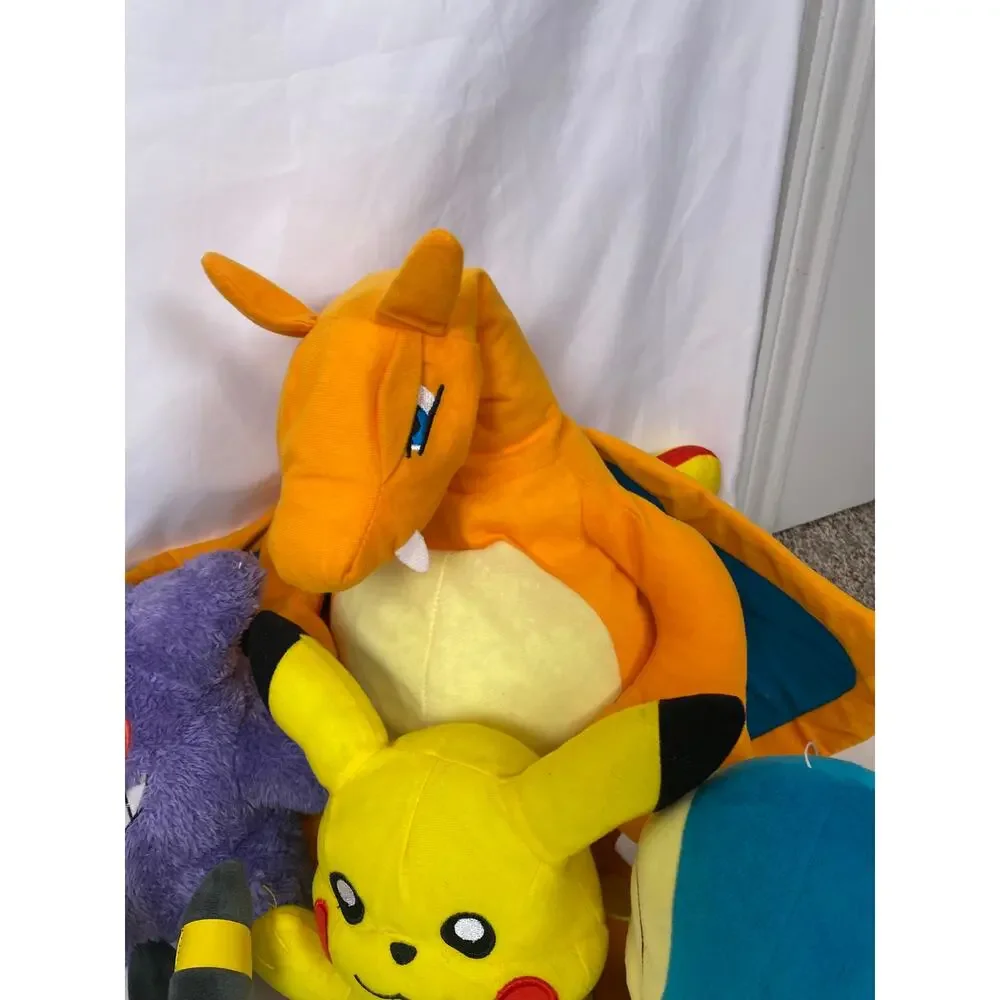 Pokémon Plushie Lot of 9 Bandai, Pokemon, Pikachu, Psyduck, etc